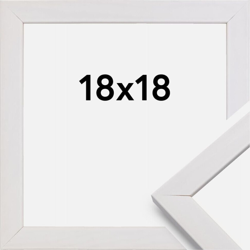 Ramme Stilren Hvit 18x18 Cm