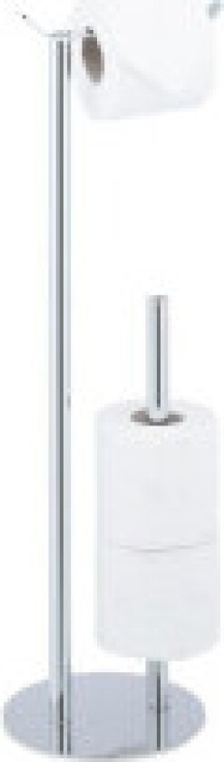 Stående toalettpapirholder i sølv