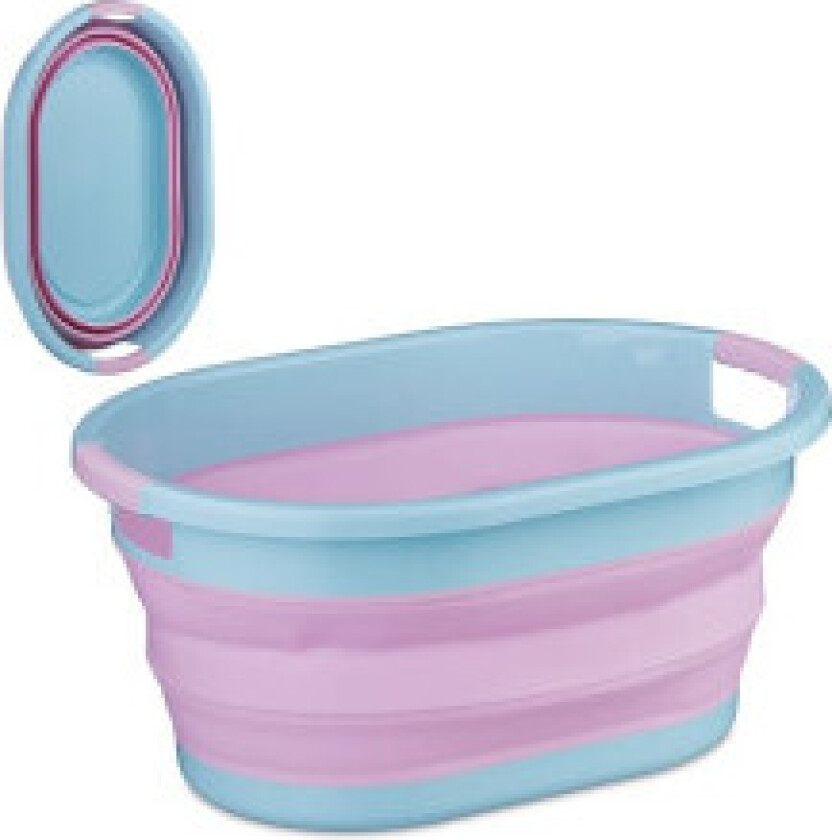 Sammenleggbar skittentøyskurv 22 liter