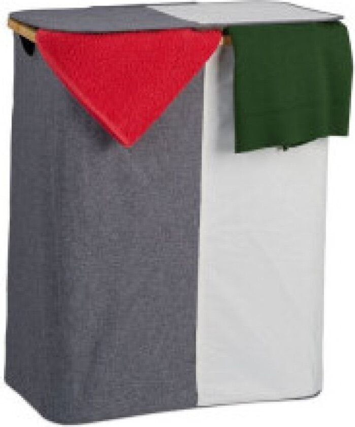 Skittentøyskurv med 2 rom 110 l