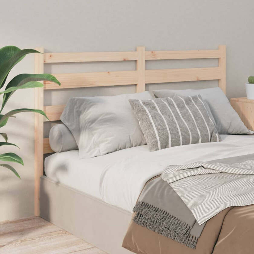 Sengegavl 126x4x100 cm heltre furu