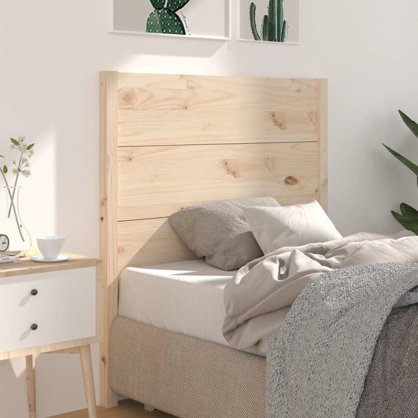 Sengegavl 106x4x100 cm heltre furu
