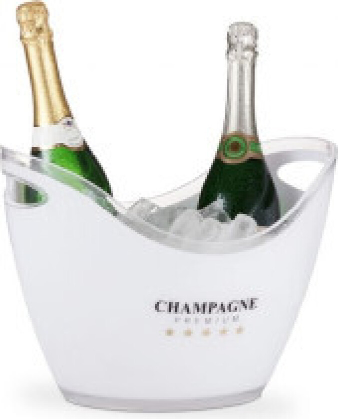 Champagnekjøler 6 liter i hvitt