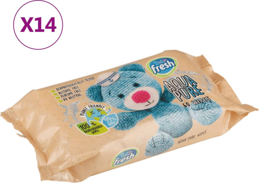 Våtservietter 14 pakker 840 servietter