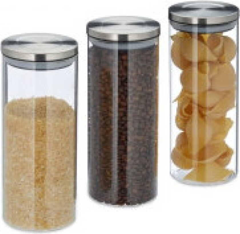 Oppbevaringsglass 3 stk. 1500 ml