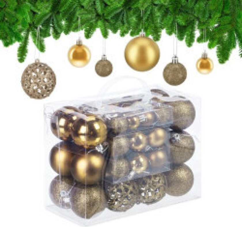 Juletrekuler i sett med 50 stk