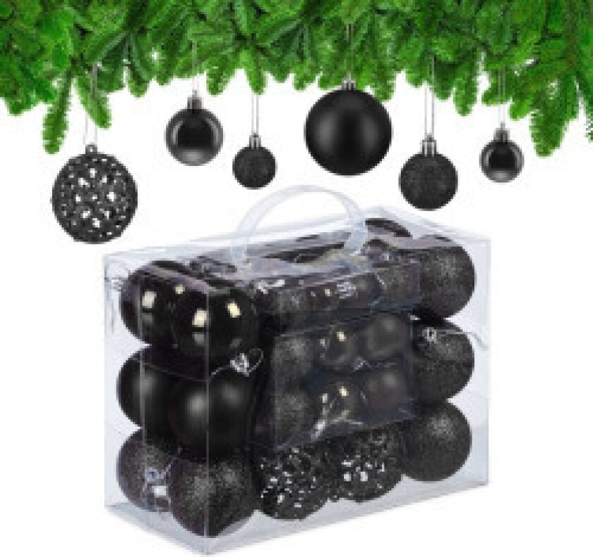 Juletrekuler i sett med 50 stk