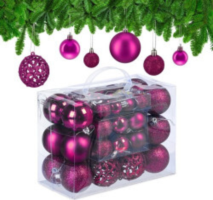 Juletrekuler i sett med 50 stk