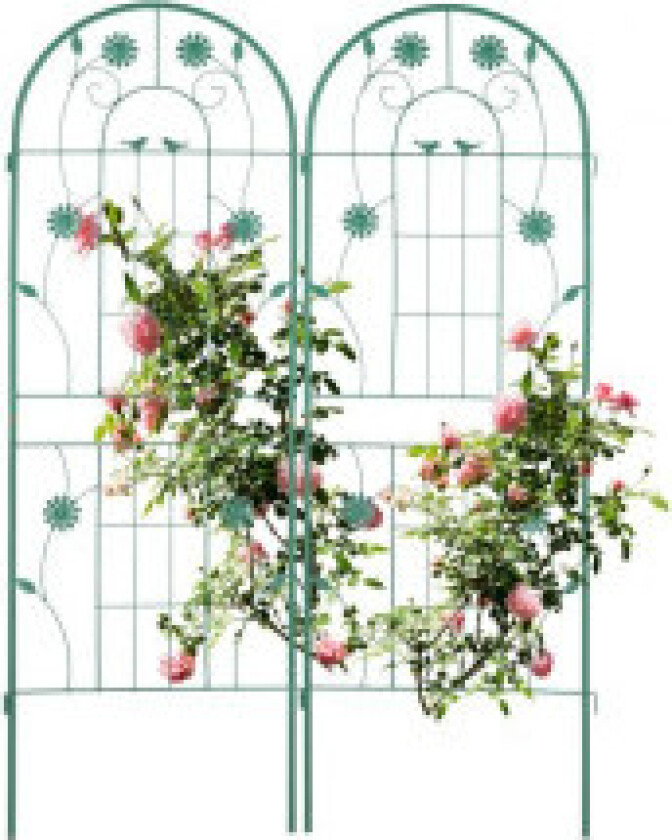 Trellis 150 cm sett med 2 grønne