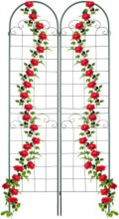 Trellis 220 cm sett med 2 grønne