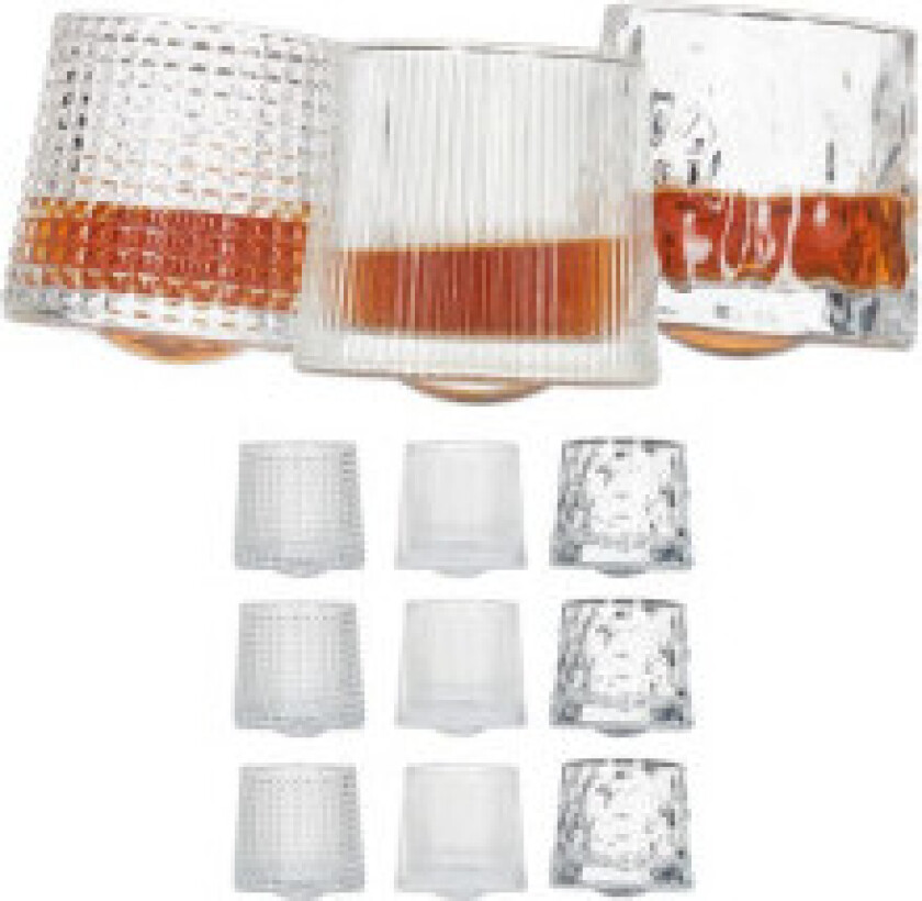 Whiskyglass - sett med 12 stk