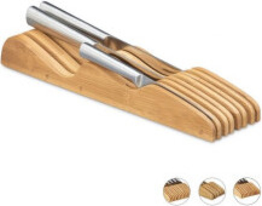 Bambus knivblokk for boks