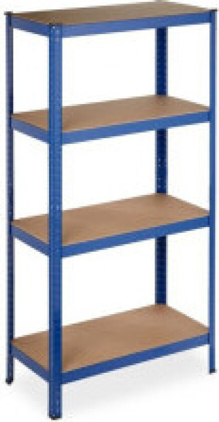 Oppbevaringshylle med 4 hyller blå