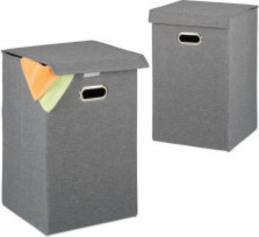 Skittentøyskurv sett med 2 sammenleggbare