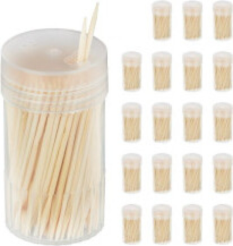 Tannpirkere i tre med 4000 stk