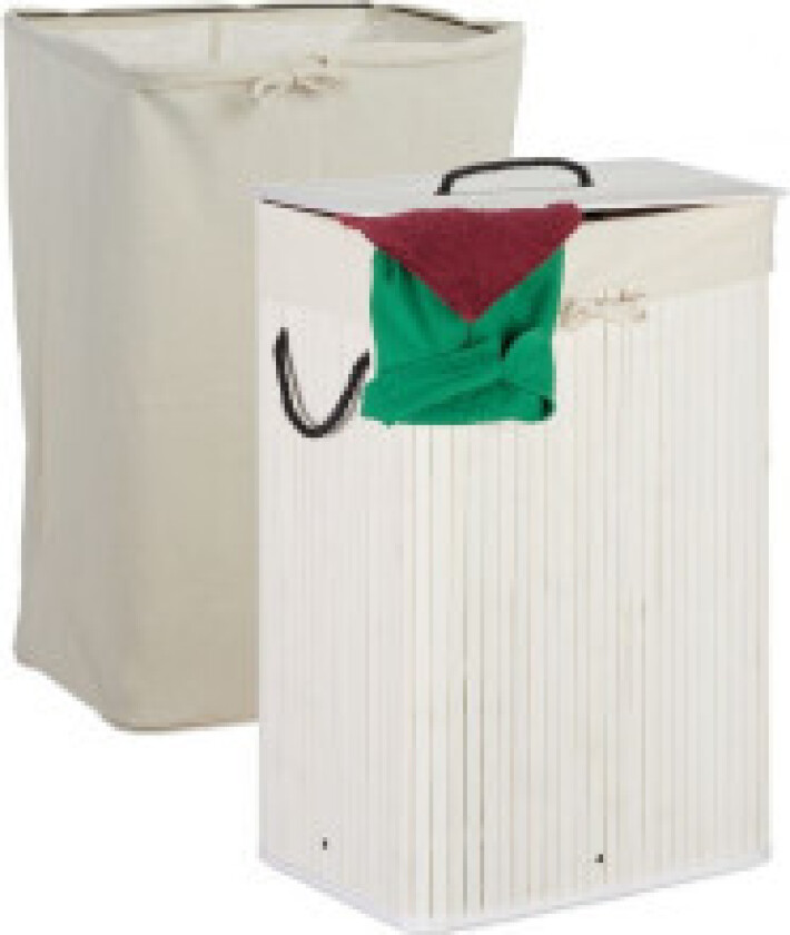 Bambus skittentøyskurv