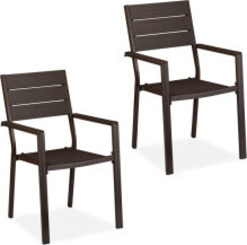 Hagestol i trelook Sett med 2 stk