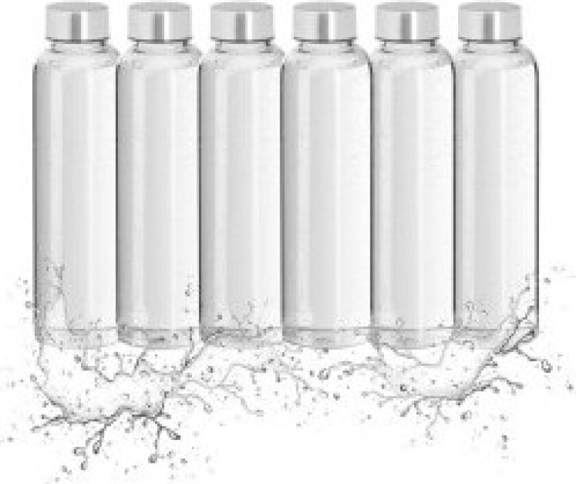 Drikkeflaske Glass 500 ml Sett med 6 stk