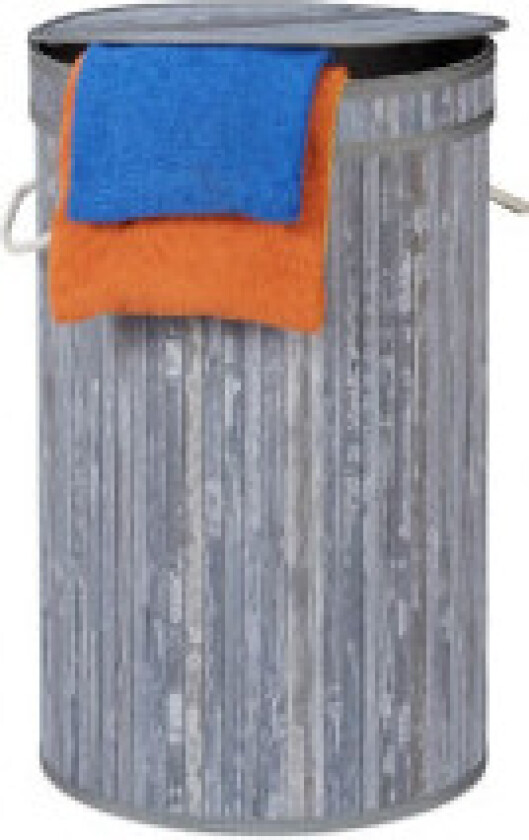 Bambus skittentøyskurv med lokk