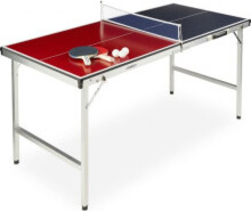 Sammenleggbart bordtennisbord med tilbehør