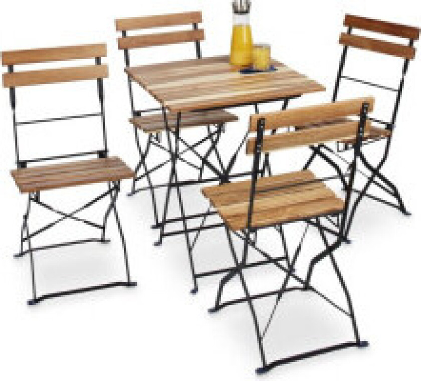 Naturlig hagestol i sett med 4 stk