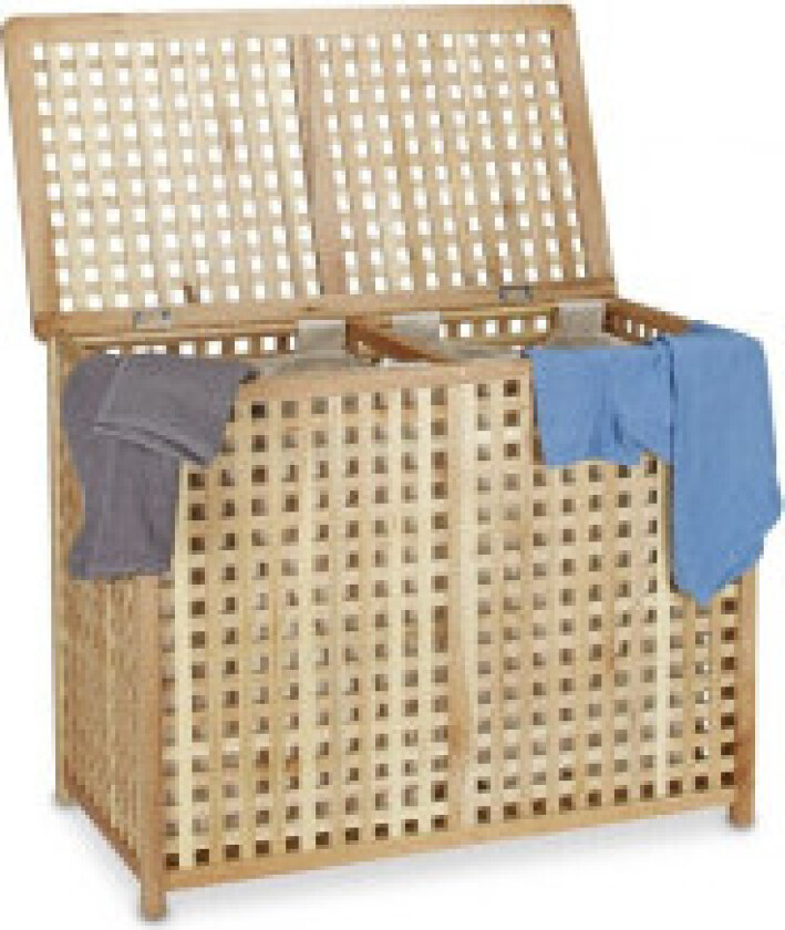 Skittentøyskurv Duo valnøtt