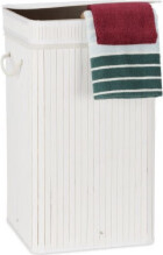 Sammenleggbar skittentøyskurv bambus