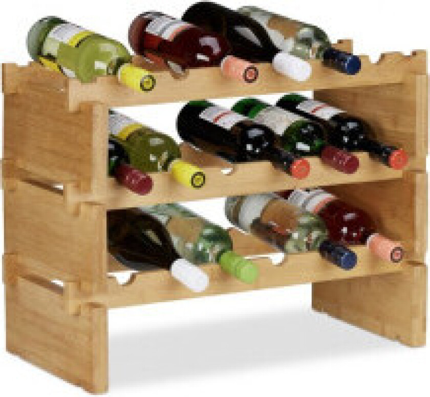 Stablebar vinstativ i bambus