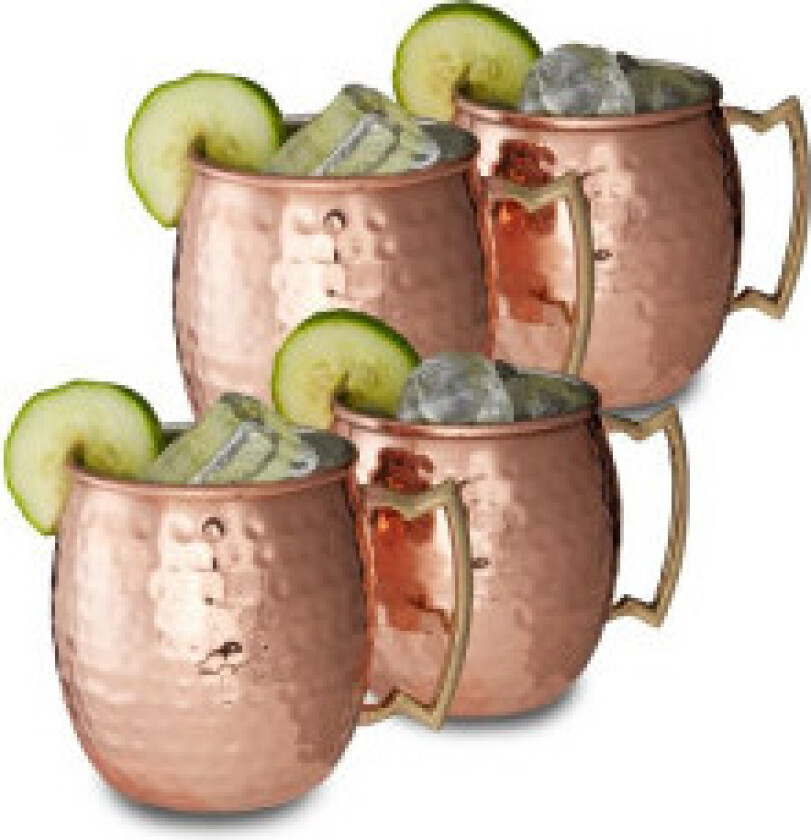 Moscow Mule krus sett med fire