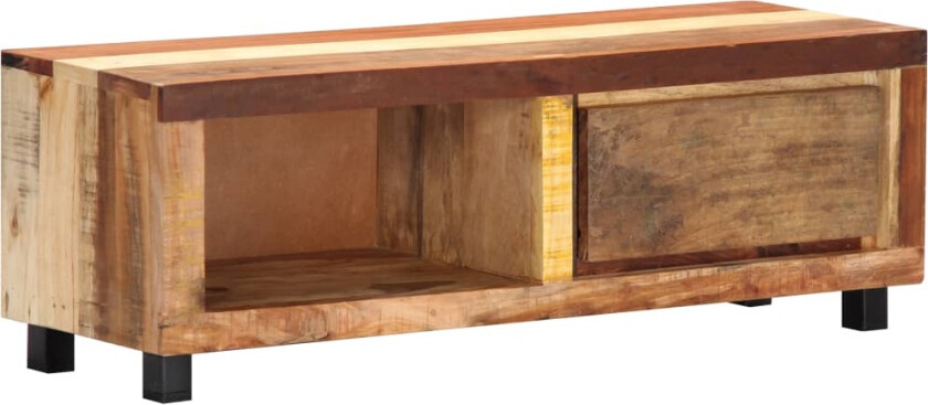 TV-benk 100x30x33 cm gjennvunnet heltre
