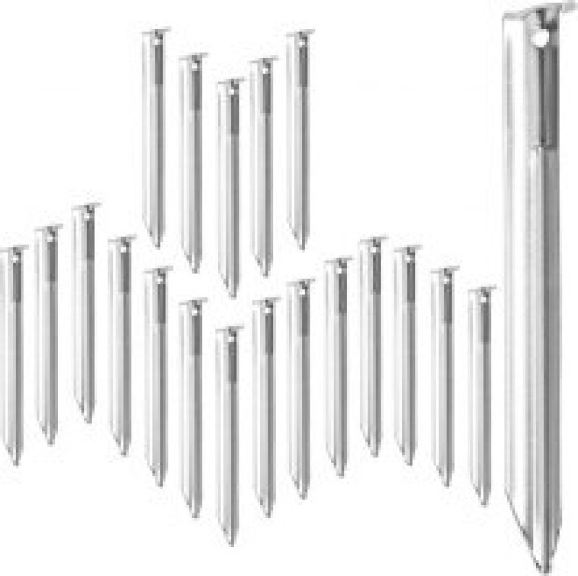 Sett med 20 teltplugger