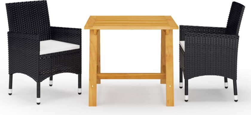 Hagepisestue 3 deler med puter svart