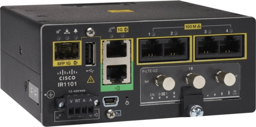 Industrial Integrated Services Router 1101 - Ruter 4-Portssvitsj - 1Gbe - Wan-Porter: 2
