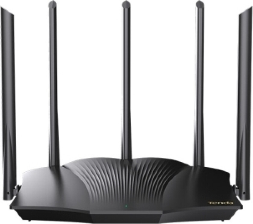 Tenda Tx12 Pro, Wi-Fi 6 (802.11Ax), Dobbelbånd (2.4 Ghz / 5 Ghz), Ethernet/Bredbåndsforbindelse, Sort, Frittstående Router