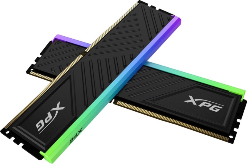 Xpg Spectrix D35g - Ddr4 - Sett - 16 Gb + 2 X 8 Gb - Dimm 288-Pin Lav Profil - 3200 Mhz / Pc4-25600 - Cl16 - 1.35 V - Ikke-Bufret - Svart