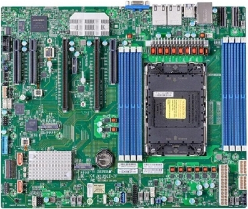 Super Micro Supermicro X13sei-Tf - Motherboard - Atx - Lga4677 Socket-E - Intel C741 Chipsatz - Usb 3,2 Gen 1 - 2 X 10 Gigabit Lan - Onboard-Grafik (