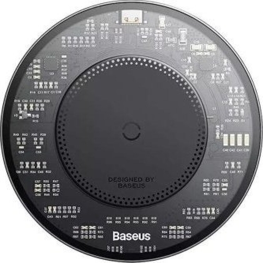 -Lader  Simple 2 Trådløs Induktiv Lader, 15W Med Usb-C Til Usb-C-Kabel (Svart)