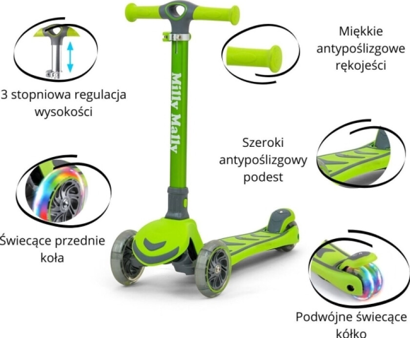 Milly Mally Scooter Boogie Green