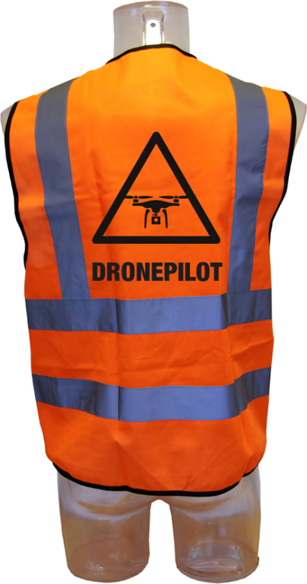 Bilde av Refleksvest dronepilot - Oransje farge - Str. L