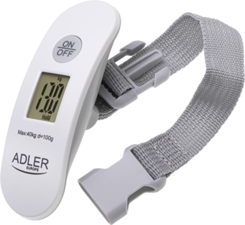Bilde av Adler | Travel Luggage Scale | Ad 8189 | Maximum Weight (Capacity) 40 Kg | Accuracy 100 G | White