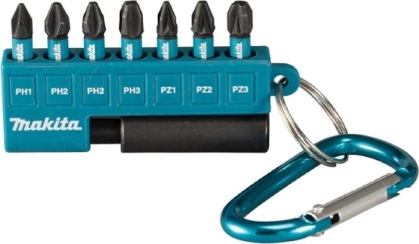 E-11994 Drill Bit, 8Pcs Ph1/2Xph2/Ph3/Pz1/Pz2/Pz3 (25Mm) Magnetic Holder, Impact Black