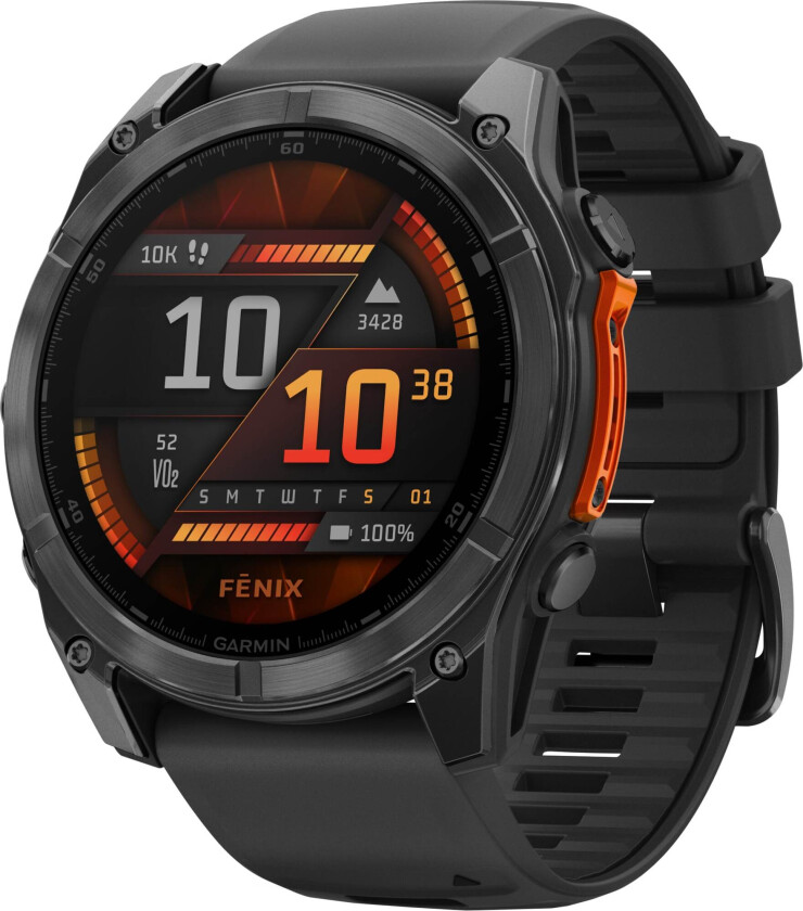 Fenix 8 51 mm Slate Gray with Black Silicone Band