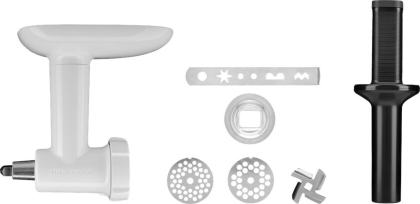 kjøttkvern og kakepresse til kjøkkenmaskin White