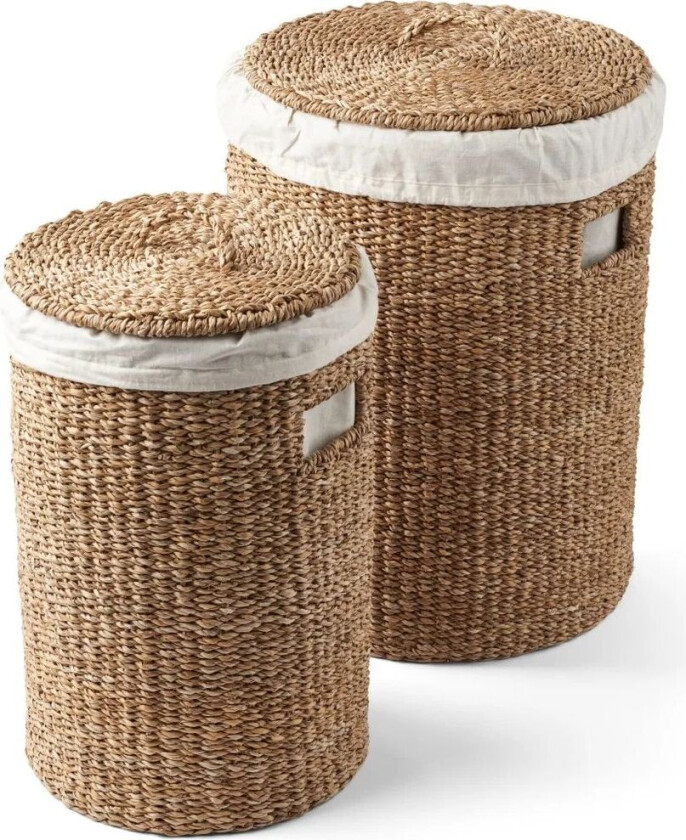 vaskekurv 2 deler Flettet