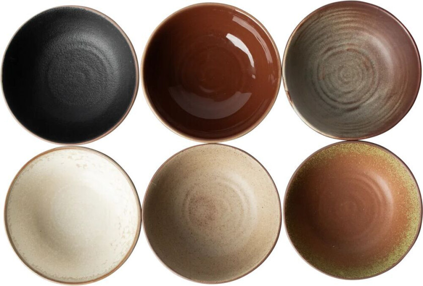 Bowl skål Ø12 cm 6-pk Multi