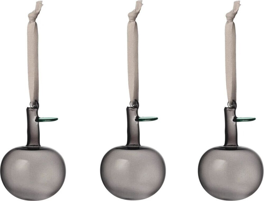 iittala glasseple Ø6 cm 3-pk Grå