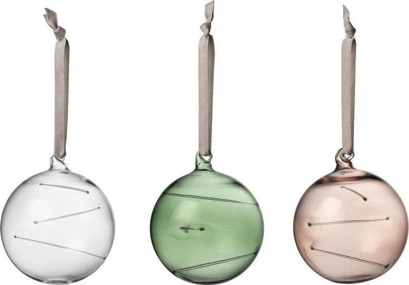 iittala Solkule Ø8 cm 3-pk Klar-grønn-lin