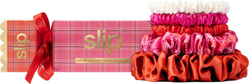 Pure Silk Assorted Scrunchie Cracker - Scarlet