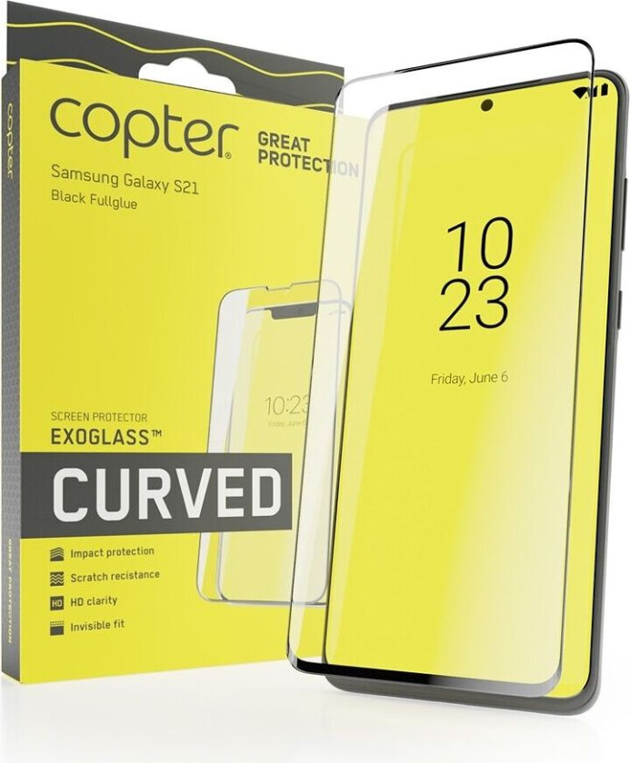 Samsung Galaxy S21 Skjermbeskytter Exoglass Curved