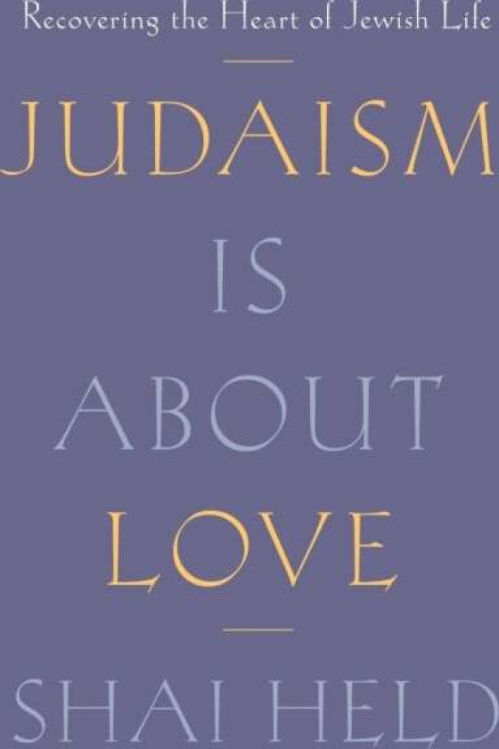 Judaism Is About Love av Shai Held
